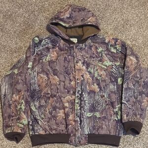 Vintage Clarkfield Outdoors Camouflage Hooded Jacket